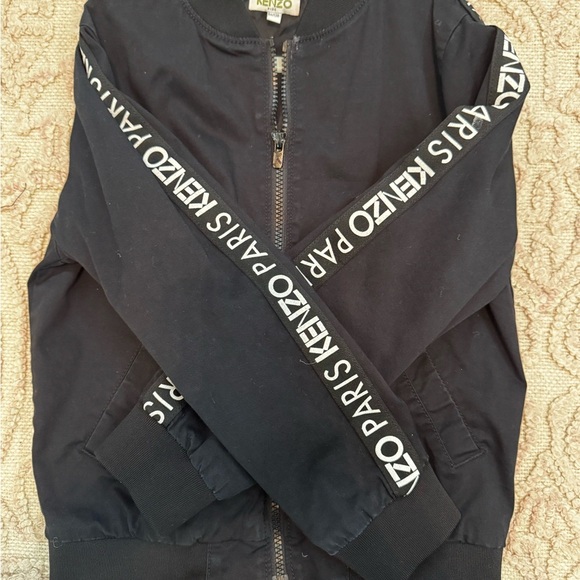 KENZO Kids Black and White Logo Jacket Boys Size 8 - Picture 3 of 5